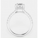 3.77 CTW Oval Lab-Grown Diamond Hidden Halo Bridal Set – 3 CT Center