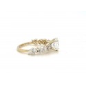 2.73 CTW Round Lab Grown Diamond Engagement Ring in 14K Yellow Gold